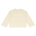“9941”  Waffle Raw Edge  Long Sleeve Shirt