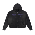 John 9:25 Raw Edge Fleece Zip Hoodie