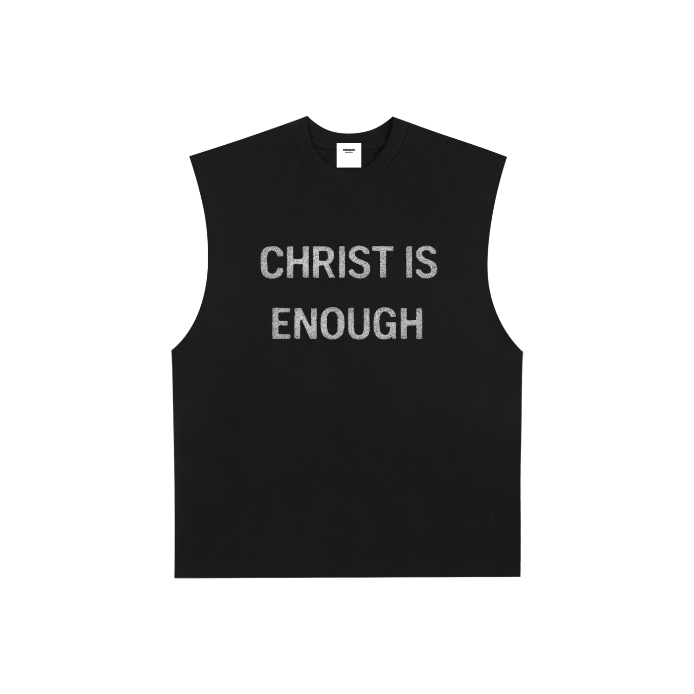 “Christ is Enough” Raw Edge Tank Top